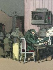 Estampe Illustration bande