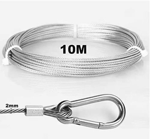 Câble inox 304 2mm - x, 10m