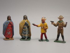 PLOMB CREUX   3  INDIENS   ET