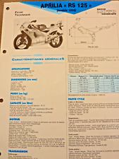 Aprilia RS 125   1998   Fiche technique moto RMT ETAI