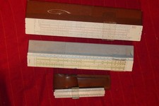 Lot de 3 règles à calcul anciennes
