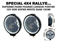 2 PHARES 18CM LIGHTFORCE HELLA CIBIE OSCAR ! ULTRA PLAT! SPECIAL CAMION TRUCK