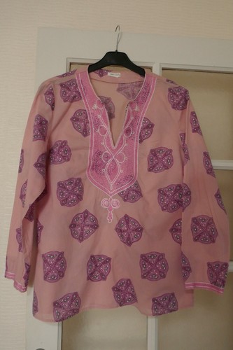 Tunique rose manches - , longues