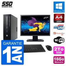 PC HP 705 G1 SFF Ecran 27" AMD