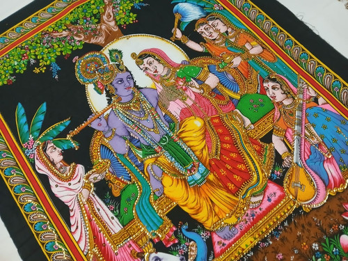 Radha krishna tenture indienne - tenture,
