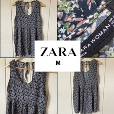 Robe fleurie décolleté dos ZARA Woman M