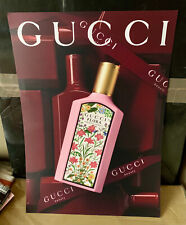 Affiche carton 30 x 42 cm, Gucci beauty, parfum Flora, gorgeous gardenia