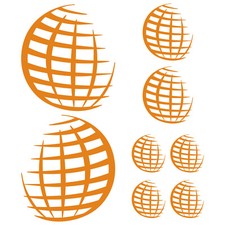 Globecar Logo autocollant sticker camping car caravane caravan 8 Pièces