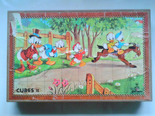 Walt Disney puzzle 40 cubes Garnier France vintage années 80