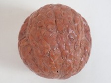 Ancienne noix sculptée  de 100 têtes de chinois / Chine - Travail du XIX ème