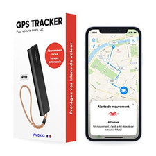 Invoxia Tracker GPS sans Carte SIM avec Alerte Antivol en Temps Réel et Longue A
