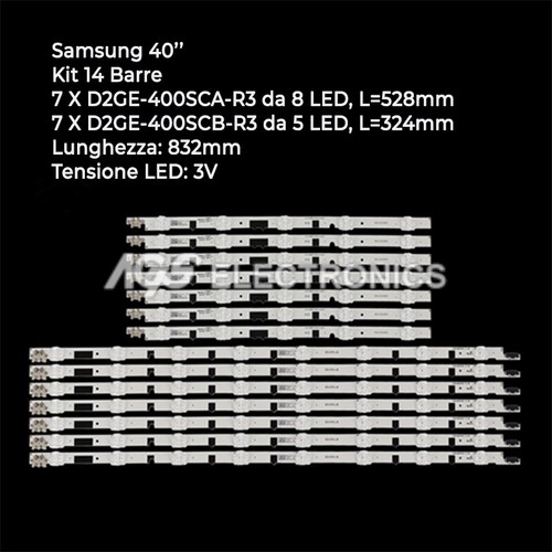 Kit barres bandes led tv - kit,