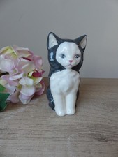 Petit chat ancien en plâtre