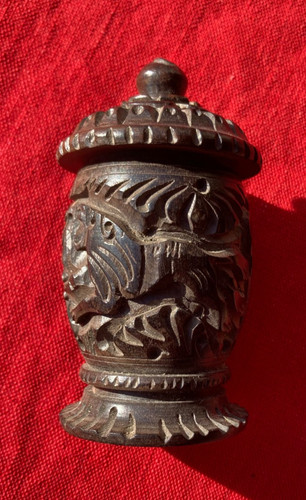 Boite bois noir tigre - boite,