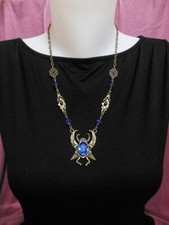 Collier scarabée égyptien, pendentif insecte porte bonheur
