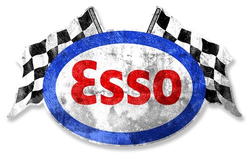 Esso flags sticker vinyle - ,
