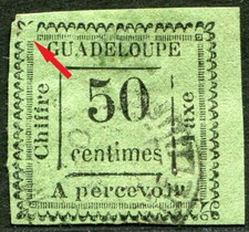 COLONIES GUADELOUPE TAXE N°