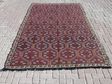 Tapis en kilim de laine 6 x 9