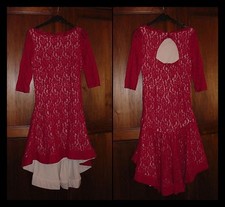 Sublime/Robe/Dentelle/Rouge/Stretch/Soirée/Chic/Sexy/Fêtes/Diva, 38/40, Neuf  