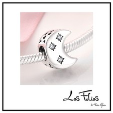Charm Lune Étoiles En Argent