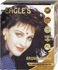 12 x henné EAGLE'S pour cheveux - MARRON / 12 pièces. X 10 gr/ 'NEW'