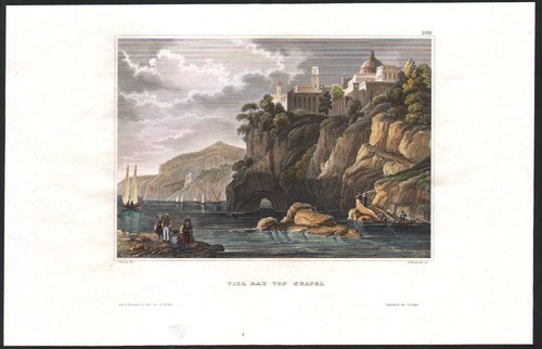 1850 gravure aquarellée vico - 1850,