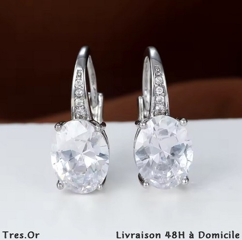 Boucles oreille cristal - d'oreille,