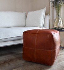 Pouf marocain boh00 - marocain, cuir