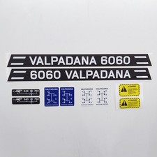Kit Autocollants de Remplacement Compatible Valpadana 6060 Tracteur Stickers