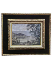 HENRI MÈGE (1904-1984) Tableau Lac D’aigbelette 1980