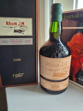 rhum j.m. 2008 étiquette cuir