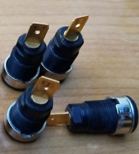 5 embases fiche banane femelle noir cosse plate mâle