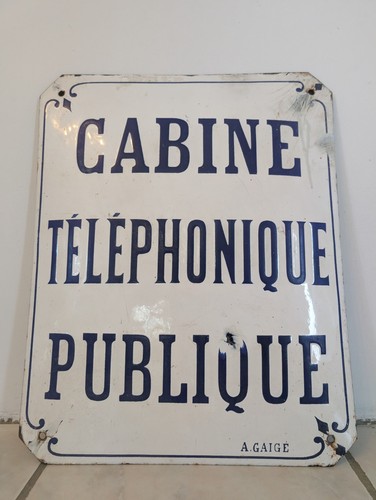 Ancienne plaque émaillée - plaque,