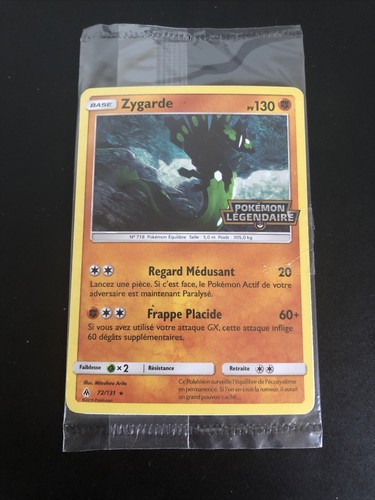 Zygarde holo pokemon 72 - holo, 72/131