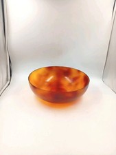 Coupe à Fruits Corbeille Saladier Vintage Lucite Écaille Résine Années 70 80's 