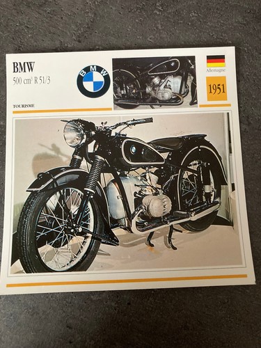 Carte fiche moto collection - carte,