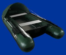 Bateau vert , annexe pneumatique Charles Oversea 3.0ca+ 300cm