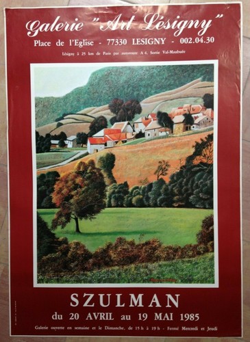 Szulman 1985 affiche originale - affiche,