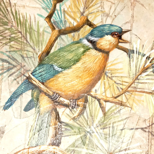 Oiseau tableau peinture - tableau,