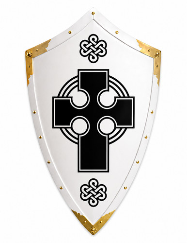 Bouclier médiéval templier - médiéval,