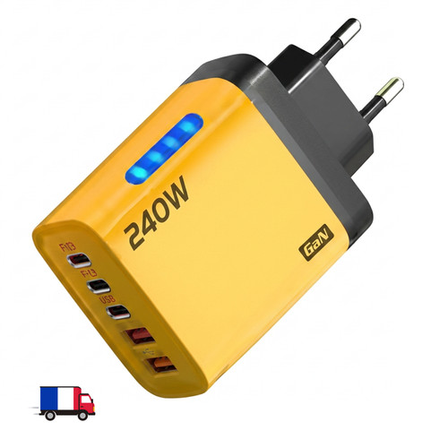 Chargeur secteur gan ports - chargeur, 5