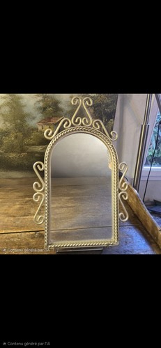 Superbe mirroir doré - doré, fer