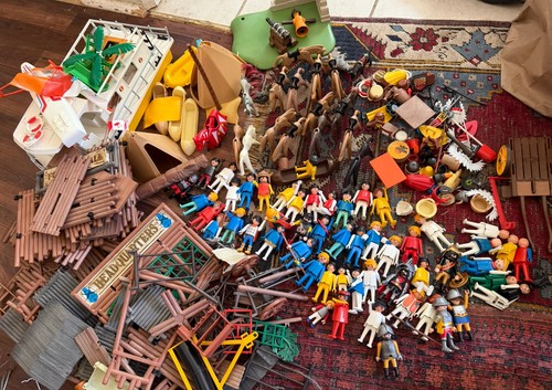 1985 geobra playmobil fort - playmobil,