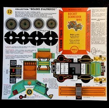 MAQUETTE BOLIDES D'AUTREFOIS 12 TACOT SHELL BERRE CARTON Rochet Schneider 1895