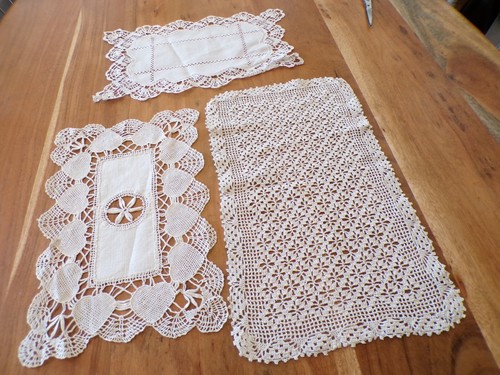 Linge ancien napperons - ancien, 3
