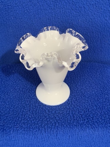 Vintage fenton footed - vintage, milk