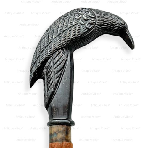 Black raven tête canne de - raven,