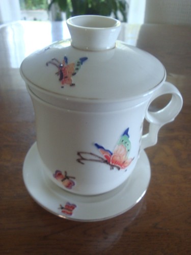 Jolie tisanière porcelaine - tisanière, en