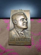 Leo LAGRANGE 1900-1940 Pelletier Médaille bronze  poids 222 Grammes