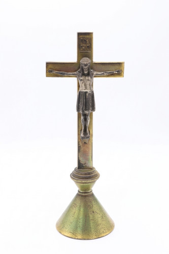 Ancien crucifix autel en - ancien,